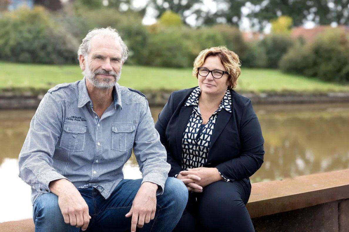 DYKA's innovator Ytsen de Boer en HR-manager Corien van den Berg